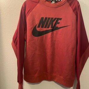 NIKE GRAPHIC HYBRID CREW SWEATSHIRT Fleece Lined Size Medium